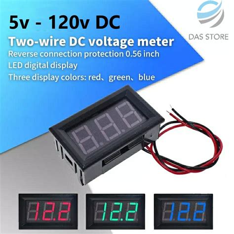 Jual Voltmeter Dc Inch Dc V V V Mini Digital Volt Meter