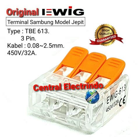 Jual Terminal Block Sambung Ewig Pin Max Mm A V Model Jepit