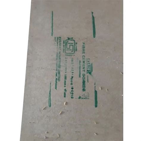 Everest Fibre Cement Board Thickness Mm Size X Feet Lxw At