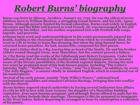 PPT - Robert Burns PowerPoint Presentation - ID:3013774