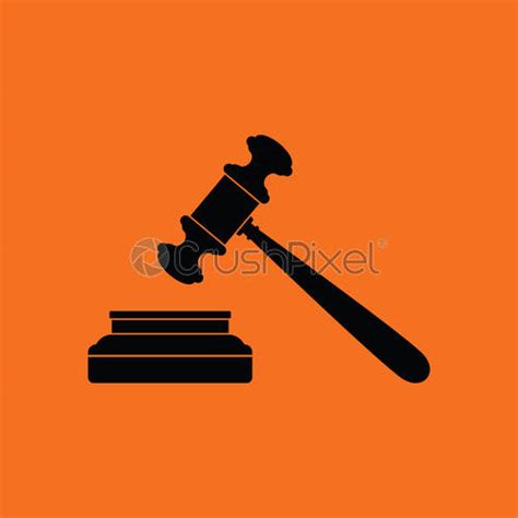 Judge Hammer Icon Stock Vector Crushpixel