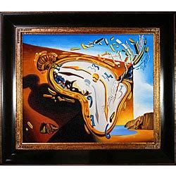 Salvador Dali Soft Watch At The Moment Of Explosion Hand Painted