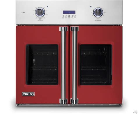 Viking Professional 7 Series 30 Inch French Door Thermal Convection Wall Oven Single Wall Oven