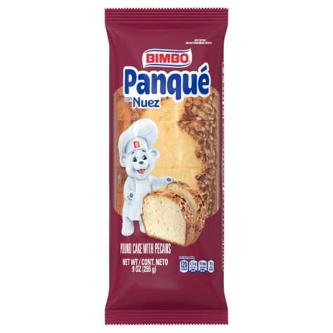 Bimbo Panqué con Nuez Plain Pound Cake with Pecans, 9.88 oz - Pick ‘n Save