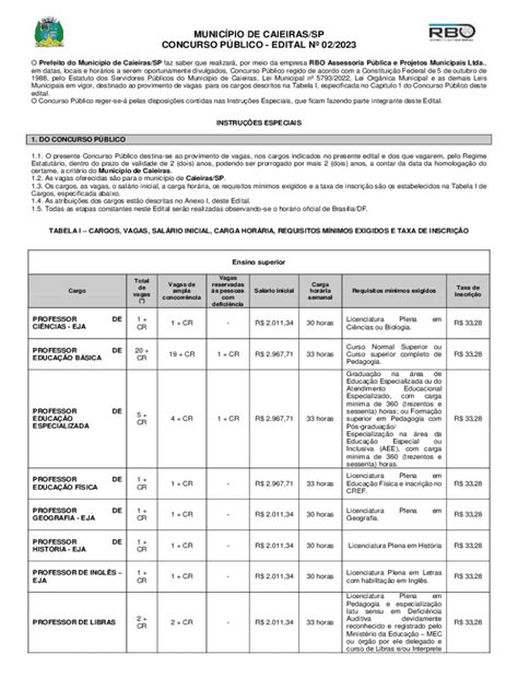 Preenchível Disponível Concurso Caieiras Sp Confira Os Gabaritos Preliminares Fax Email