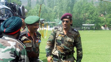 Ms Dhoni Undergoing Training With Armys Elite Para Brigade Sports