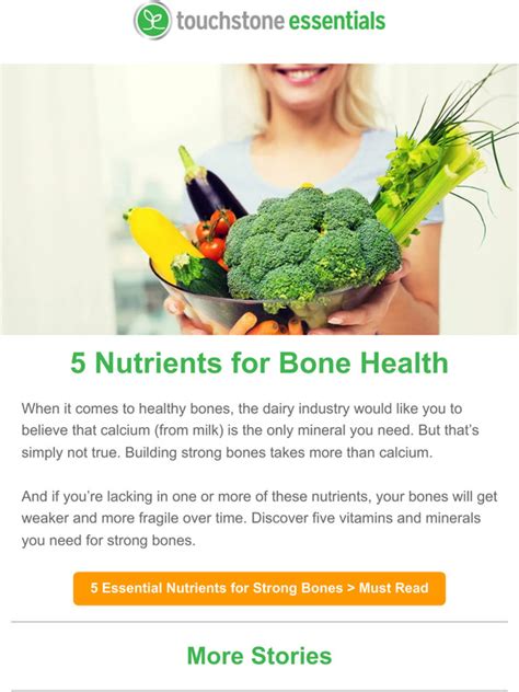 Touchstone Essentials 🦴 5 Essential Nutrients For Healthy Bones Milled