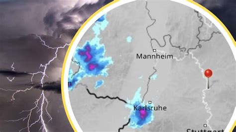 Unwetterfront Trifft Baden W Rttemberg Heftige Gewitterzellen Sorgen