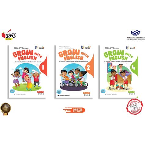 Jual Grow With English Kelas Kurikulum Merdeka Erlangga