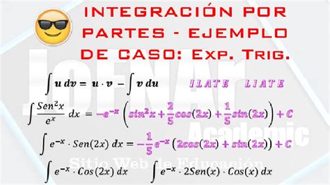 Integración por Partes Caso Exponencial con Trigonométrica Clase