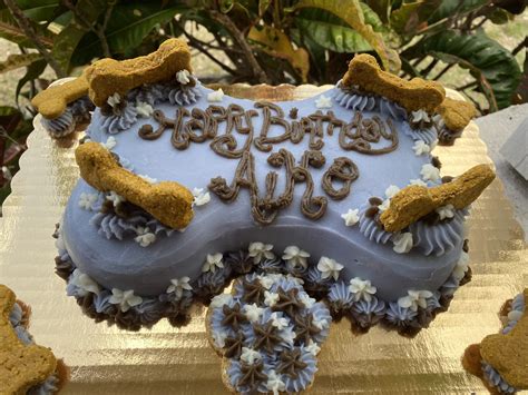 9″ x 6″ Bone Dog Cake - Handcrafted Pet Treats & Cakes