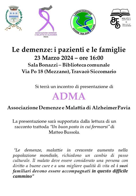 Le Demenze I Pazienti E Le Famiglie Il Siccomario