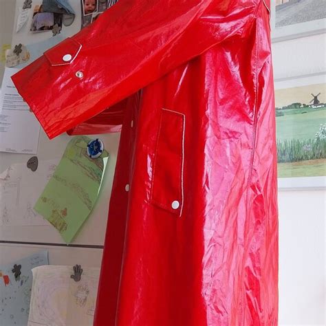 Vintage Pvc Raincoat Etsy