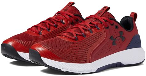 Under Armour Leather Charged Commit Tr In Red For Men Lyst