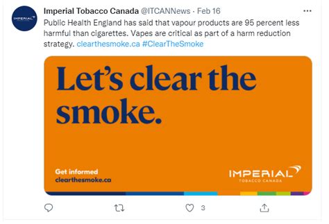 ‘clear The Smoke Imperial Tobacco Launches An Illegal Health