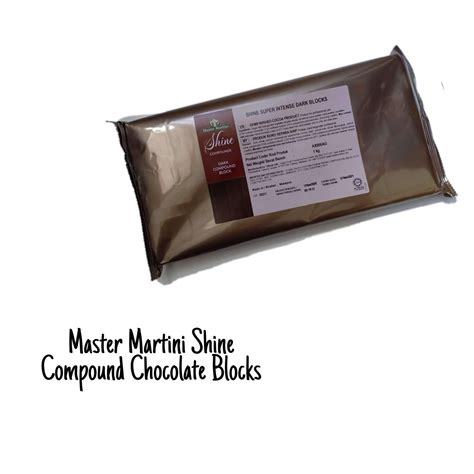 Master Martini Shine Dark Intense Compound Chocolate Blocks Kg