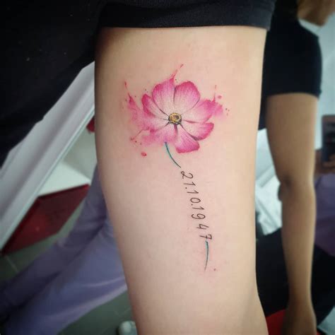 Top More Than Cosmos Flower Tattoo Latest In Coedo Vn