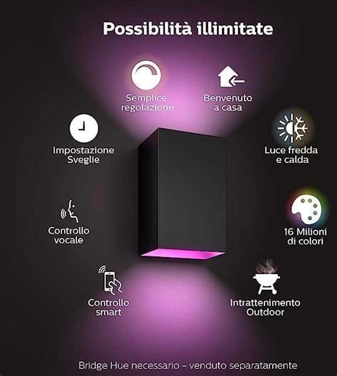 Philips Hue Sieninis Lauko Viestuvas Resonate Baltas Ir Spalvotas