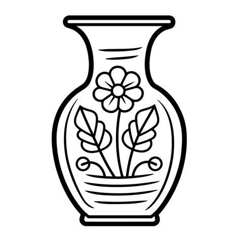 Ancient Vase Outline Icon In Vector Format For Historical Designs