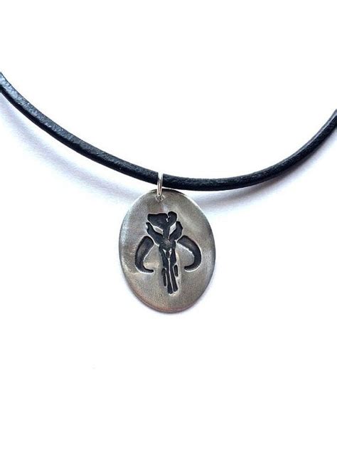 Mythosaur Skull Silver Necklace Mandalorian Insignia Pendant | Etsy ...