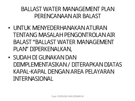 Ballast Water Management Convention Ppt