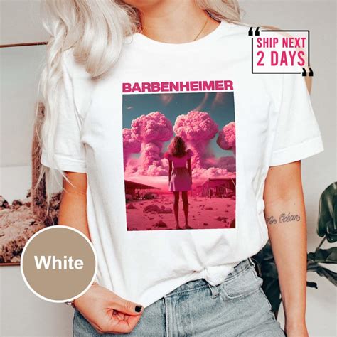 Barbenheimer T Shirt Barbenheimer Meme Shirt Barbenheimer Etsy Canada