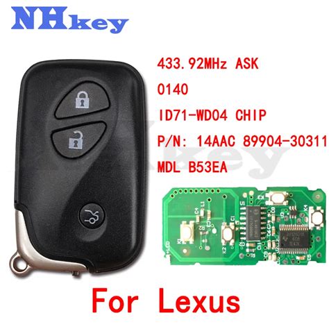 Nhkey Buttons Mhz Id Pcb Smart Remote Key For Lexus Es