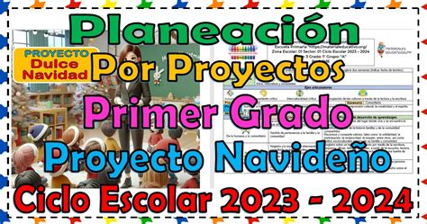 Planeación didáctica proyecto navideño del primer grado de primaria del