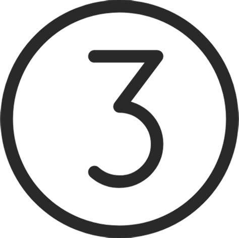 Number 3 Circle Icon Download For Free Iconduck