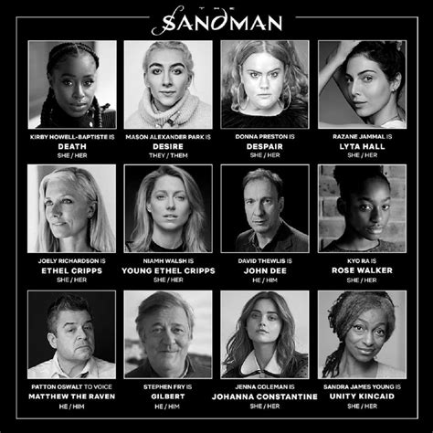 The Sandman Netflix Anuncia El Elenco Completo De La Serie Basada En