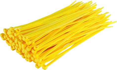 Amazon GTSE 8 Inch Yellow Zip Ties 100 Pack 50lb Strength UV