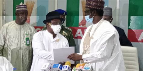 Giadom Hands Over To Apc Caretaker Committee Chairman Buni