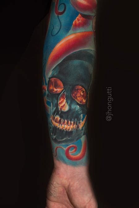 Skull Closeup By Jhon Gutti Tattoonow