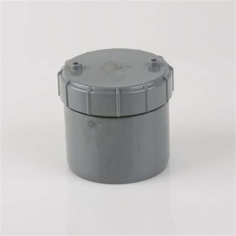 Brett Martin 110mm Soil Pipe Access Plug Grey Bs431g Build And Plumb