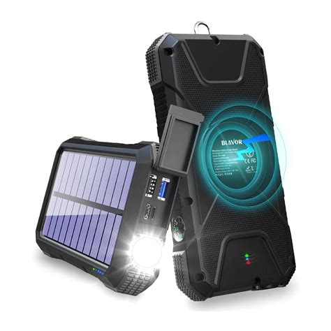 Batterie Externe Mah Blavor Solaire Kuulaa Tech