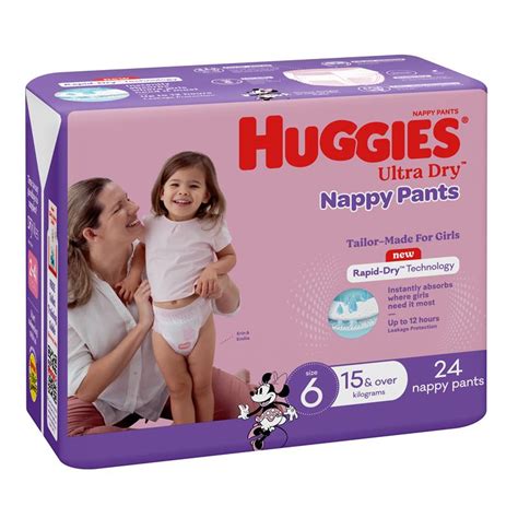 Buy Huggies Ultra Dry Nappy Pants Size Kg Over Girl Pack