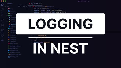 Nestjs Logging Tutorial 2021 Youtube