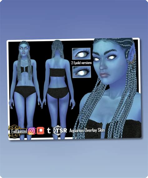 Aquarius Skin Overlay By Evilquinzel Sims 4 CC In 2024 The Sims 4