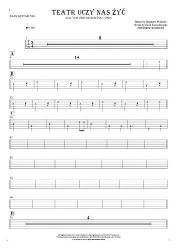 Passion Tablature Rhythm Values For Bass Guitar 5 Str Playyournotes