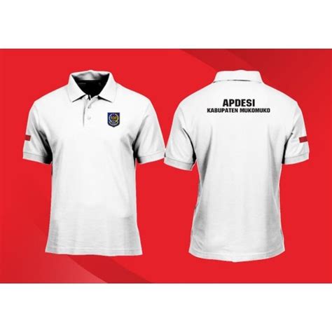 Jual Kaos Polo Shirt Baju Kerah Distro Apdesi Kades Desa Polos Custom