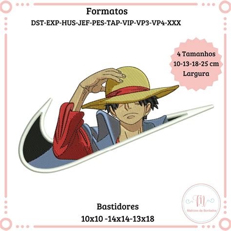 Matriz De Bordado One Piece Luffy Elo Produtos Especiais