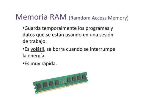 Memorias De La Computadora Ppt