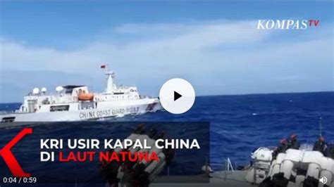 Video Detik Detik Menegangkan Kri Tjiptadi Hadang Kapal China Di