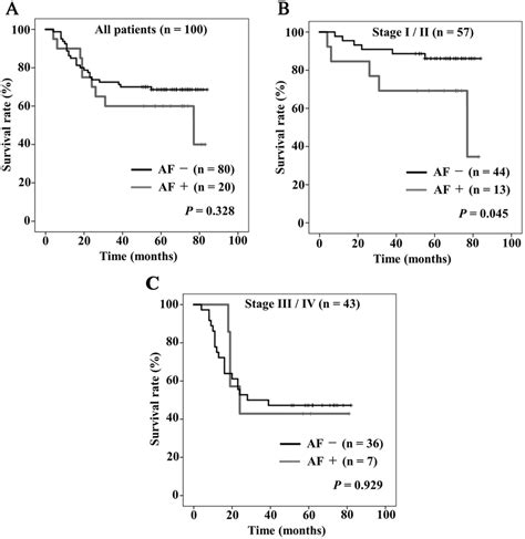 Kaplan Meier Curves Of Overall Survival Stratified By The Presence