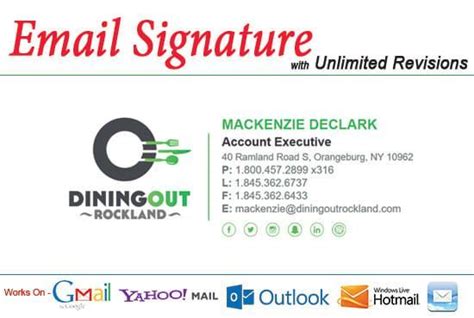 Nahidas I Will Design A Clickable HTML Email Signature For 10 On