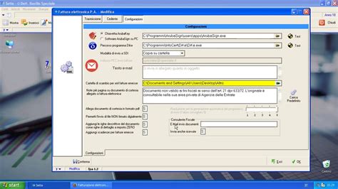 Sette Configurazione Fattura Elettronica Youtube