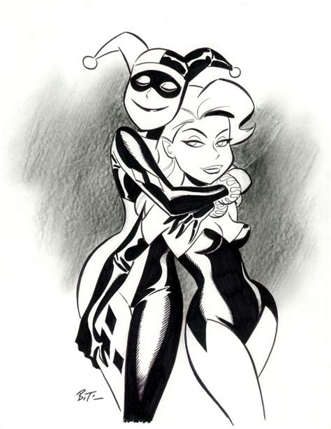 Harley Quinn And Poison Ivy Bruce Timm Comic Art Bruce Timm Harley Quinn Art Joker And Harley