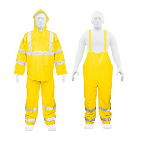 Conjunto Impermeable Doble Capa Amarillo Con Reflejante Ch Truper