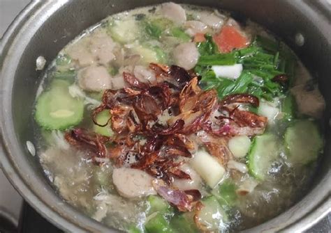 Resep Sop Oyong Baso Oleh Galeri Amma Cookpad