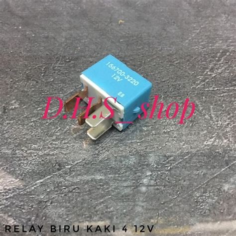 Jual RELAY BIRU DENSO KAKI 4 12V RILEY BIRU 12V KAKI 4 RELAY BIRU